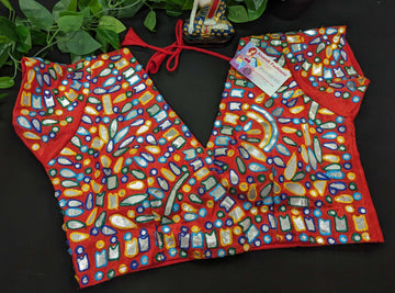 Size 38-Blouses with Multicolor thread work