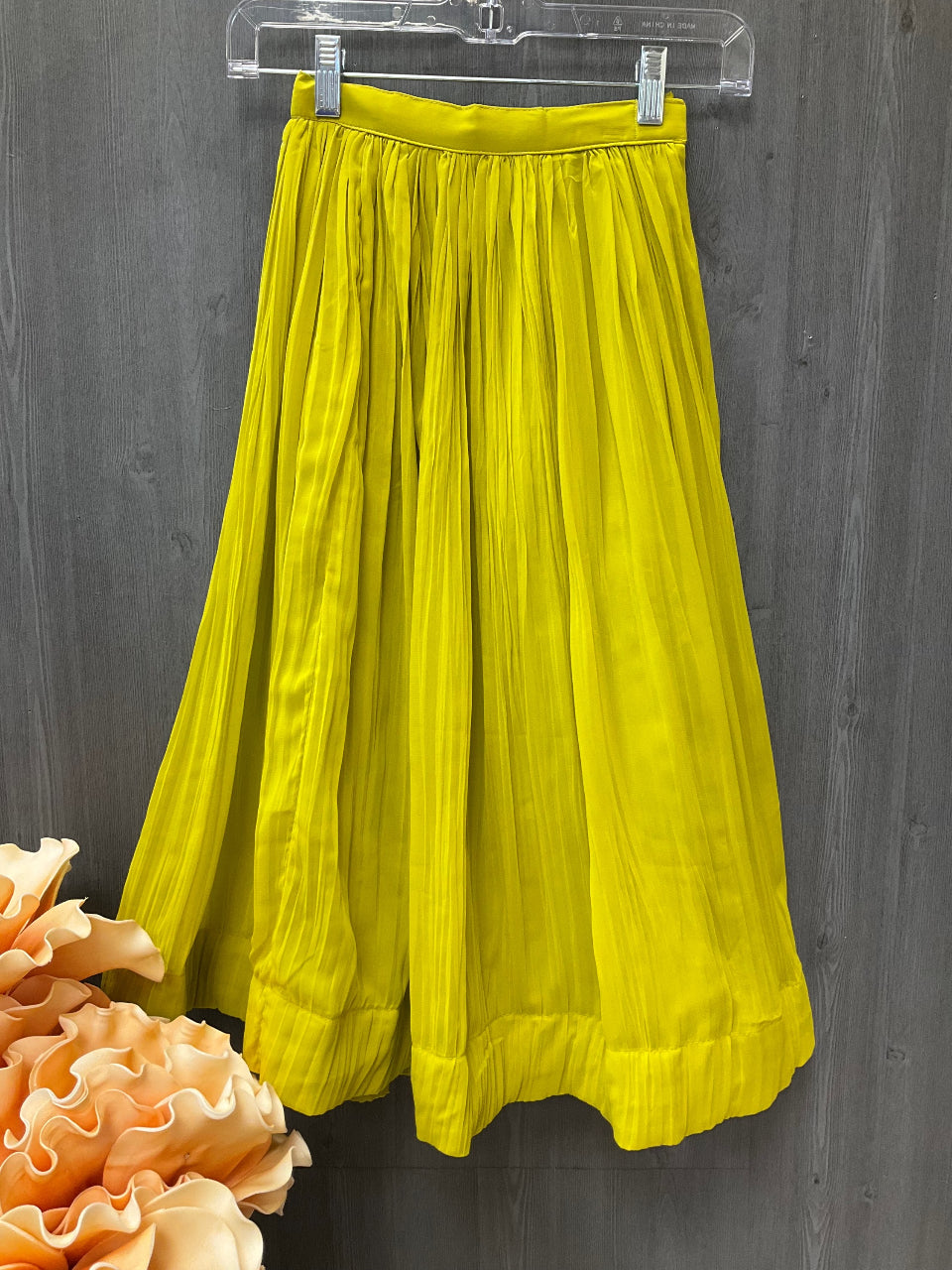 Size 24-Mehandi green kids lehenga set with dupatta fits image 4