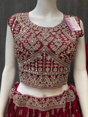 Heavy Party Wear Lehenga Choli Set - Wedding & Festive Wear
