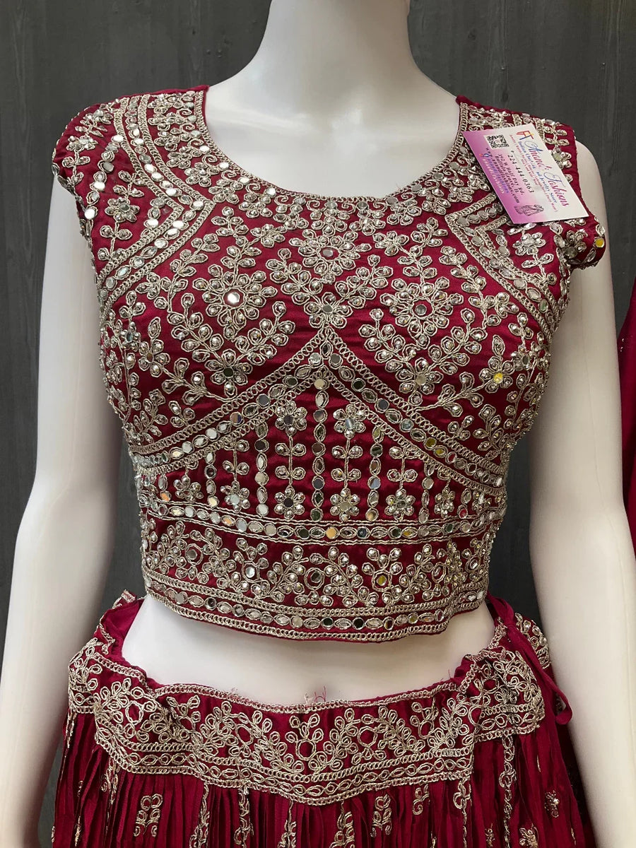 Heavy Party Wear Lehenga Choli Set - Wedding & Festive Wear