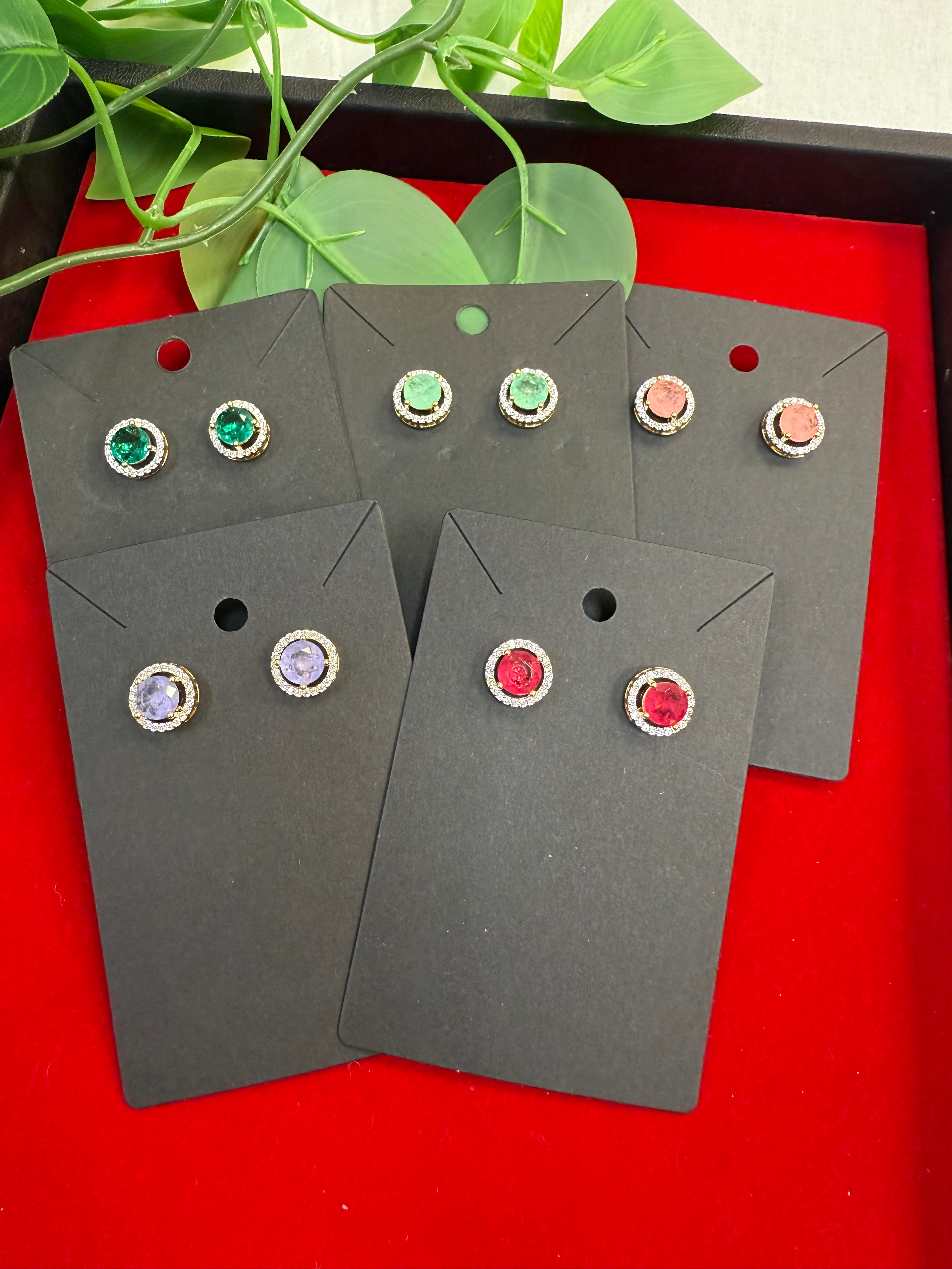 Small CZ Studs image 0