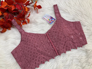 Chikankari sleeveless blouse fits size upto 40-42