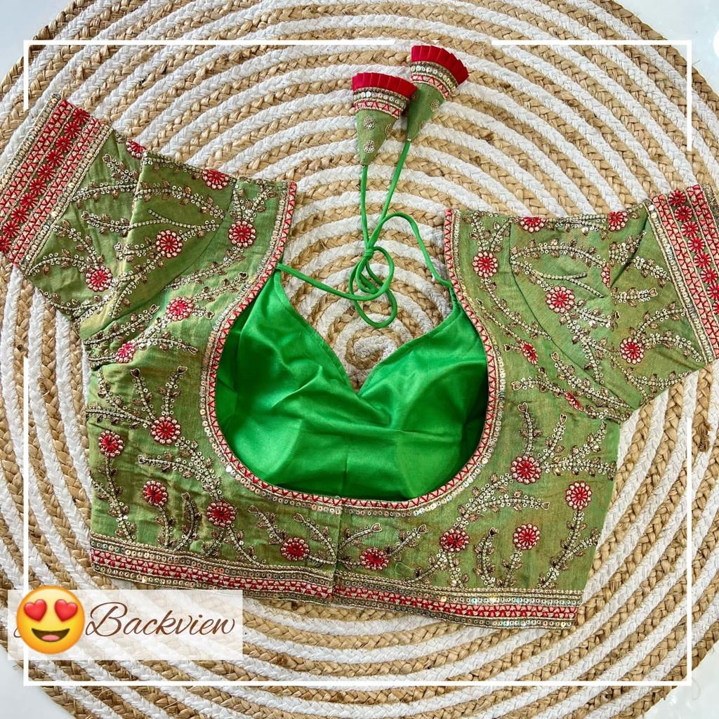 Vibrant Ready made Work Blouse image 6