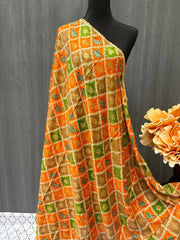 Chinon Dupatta - Multicolor Elegant and Stylish Dupatta