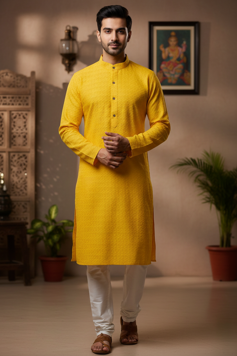 Size 36-Mens kurta - Elegant and Simple Mens Kurta