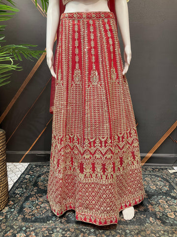 Heavy Embroidery Party Wear Lehenga Set - Bridal & Wedding