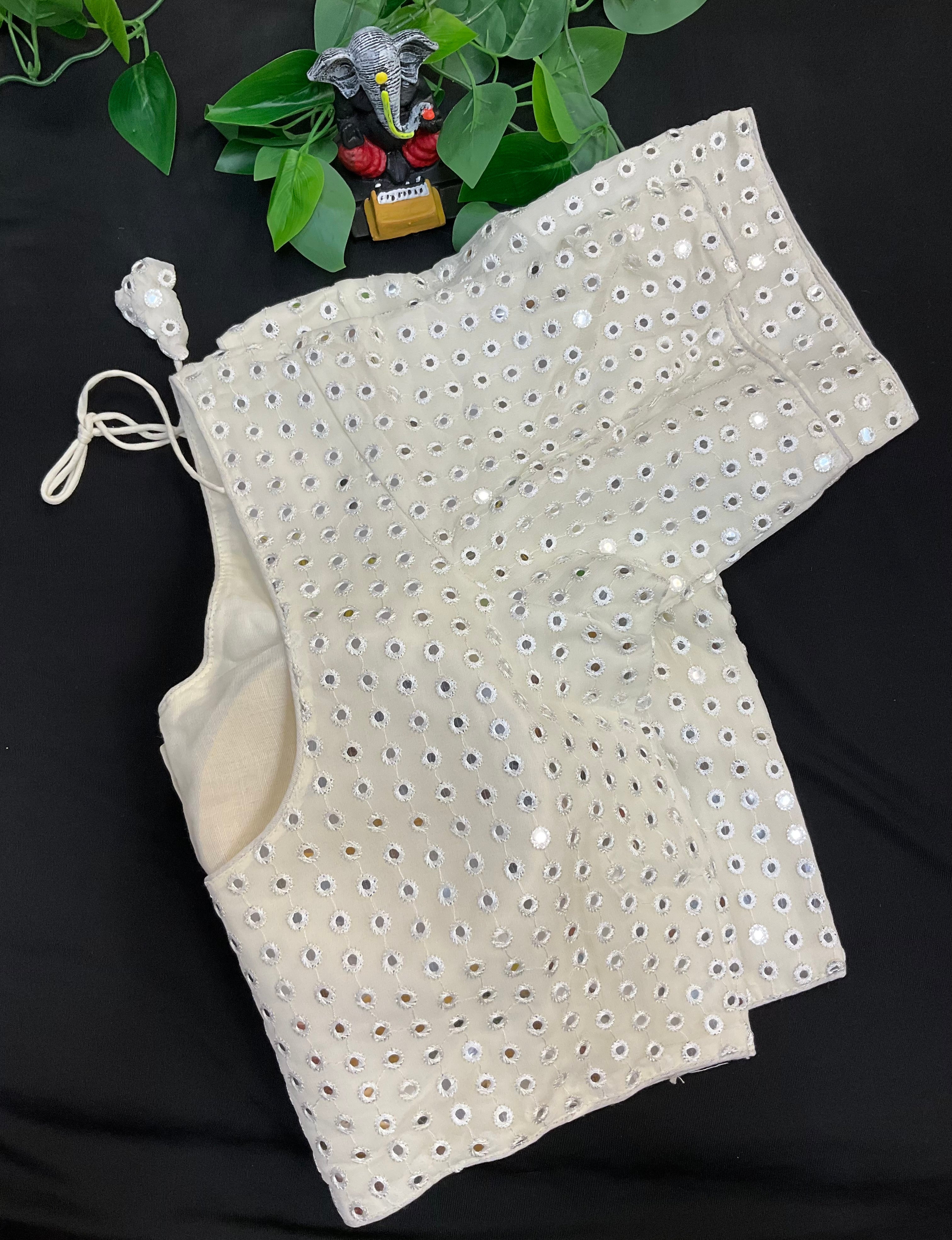 Size 44- Plus Size Georgette Foil Mirror Blouses