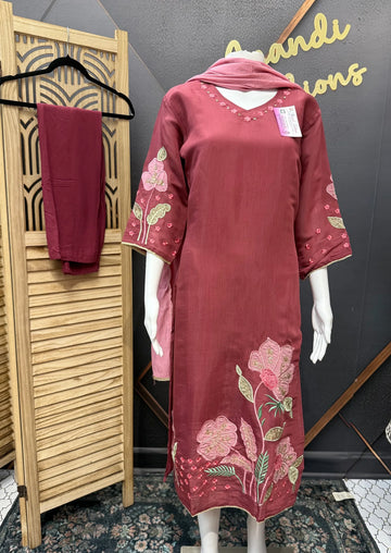 Onion Pink Color- Kurti set