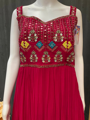 Pink Party Wear Long Dress Size 36 (US XS) - Elegant Gown