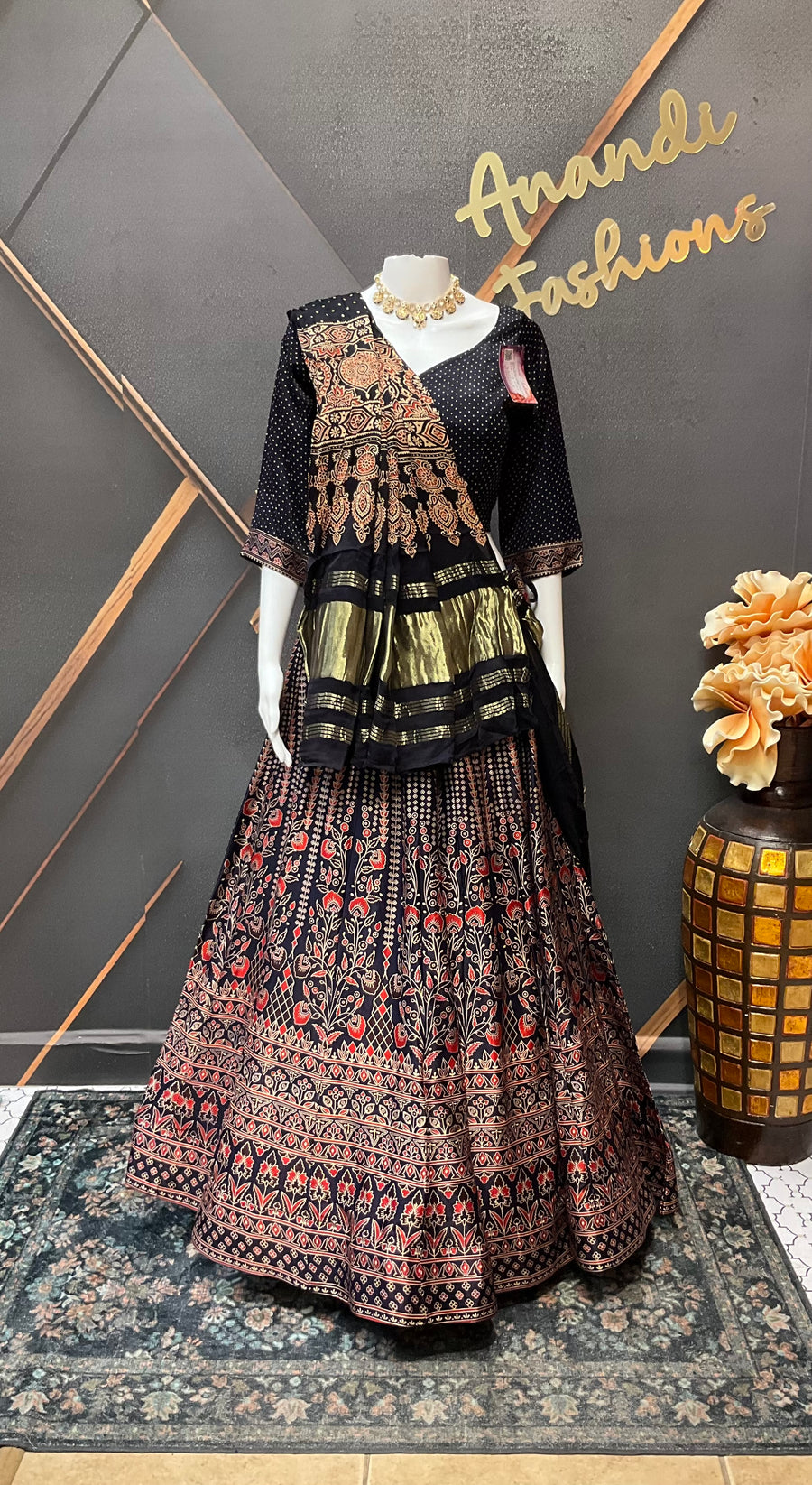 Dark Voilet Gajji Silk Garba Chaniya Choli set