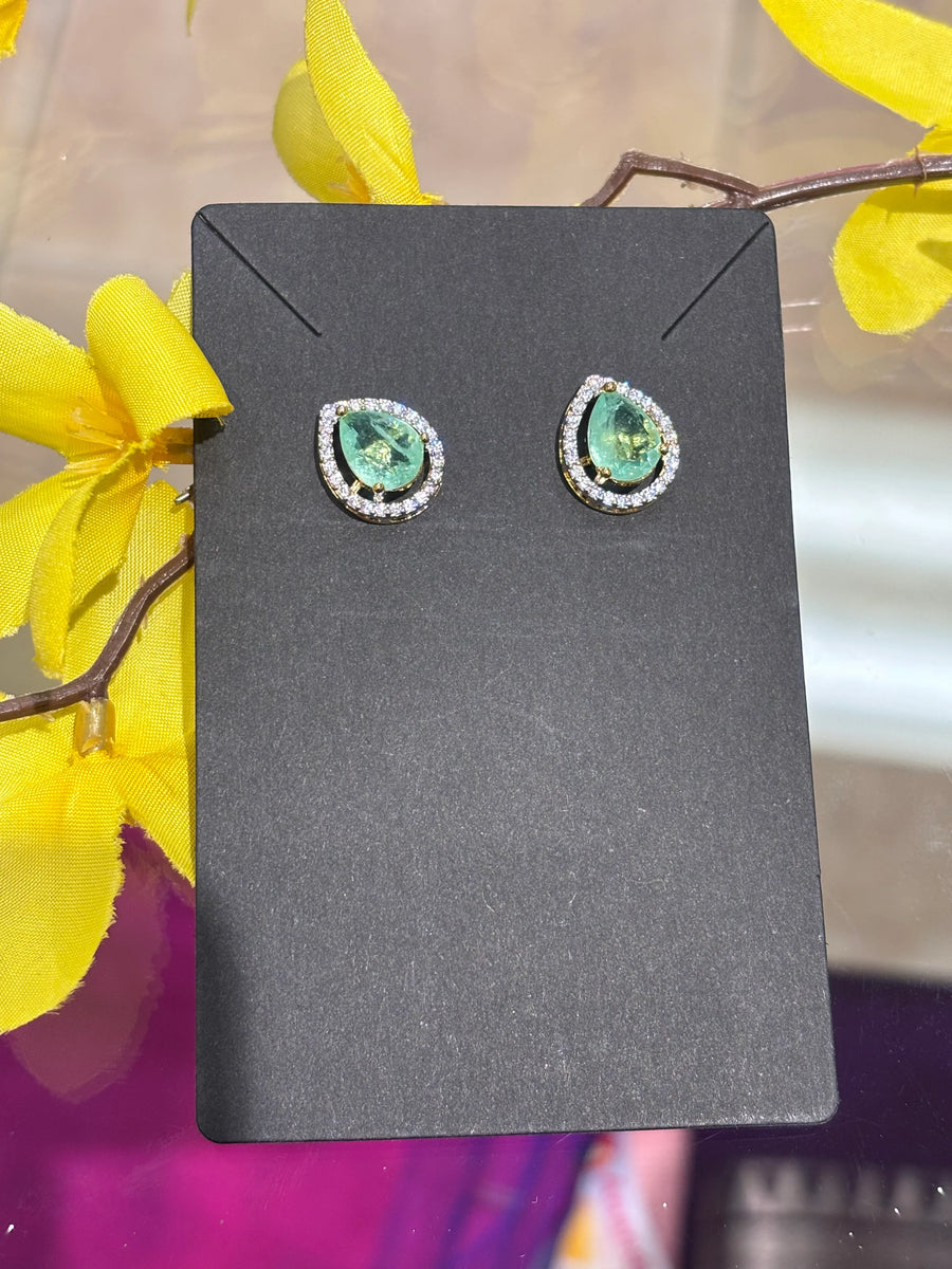 Colorful CZ Studs