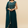 Long Party Wear Dress - Elegant Ethnic Gown for Special Occasions