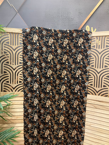 Black Scarf with Print
