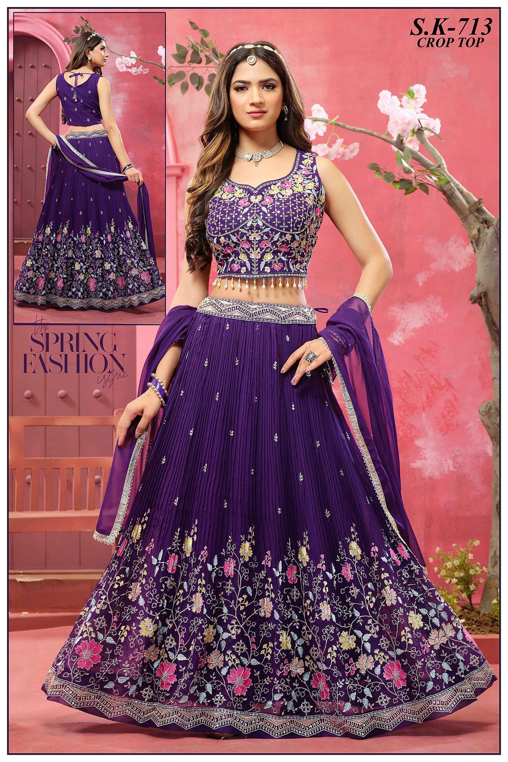 Celebration Chic: Vibrant Lehenga Set for Festive Moments