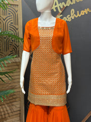 Teenage Girls - Orange Sharara set