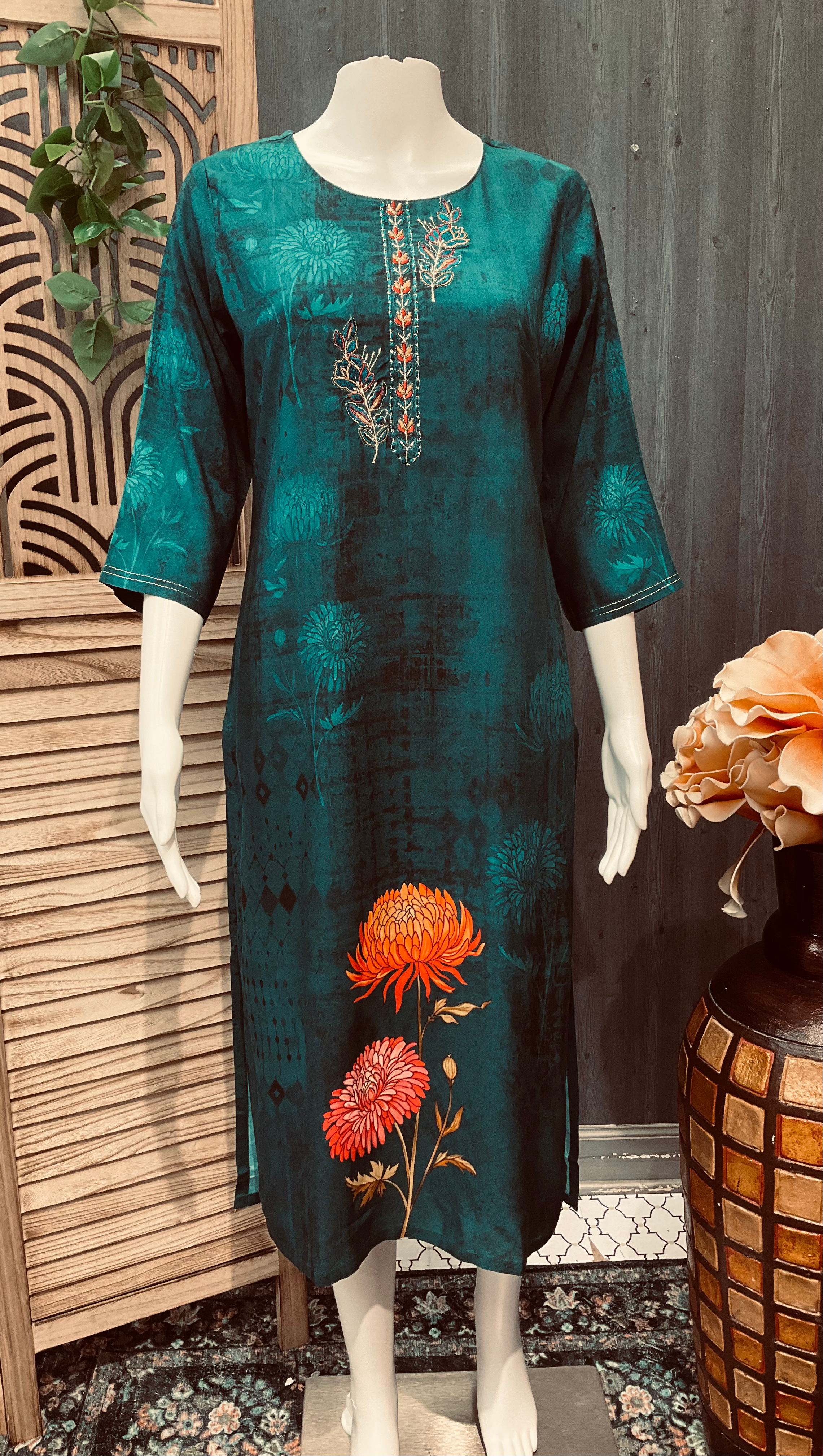 Rayon Kurti with Digital Print  image 0