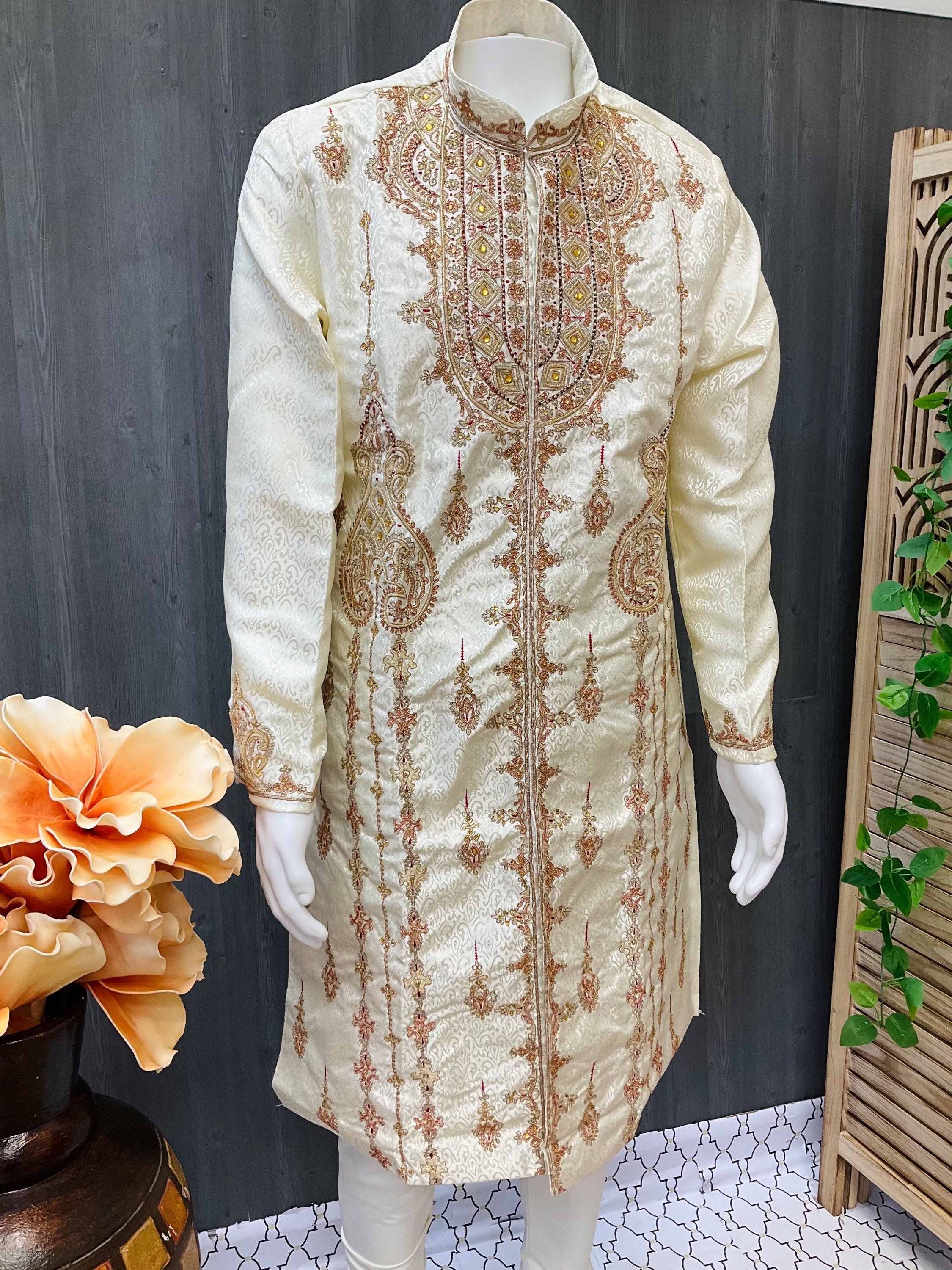 Sherwani - Men’s Bridal Wear Sherwani - Fits Sizes 42/44/46 image 0