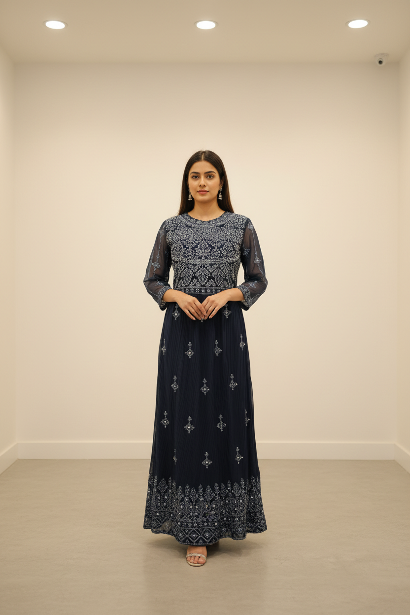 Nyra Cut Suits - Stylish Party Wear with Matching Palazzo Pant