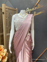Pastel Lavender Ready to Wear Saree