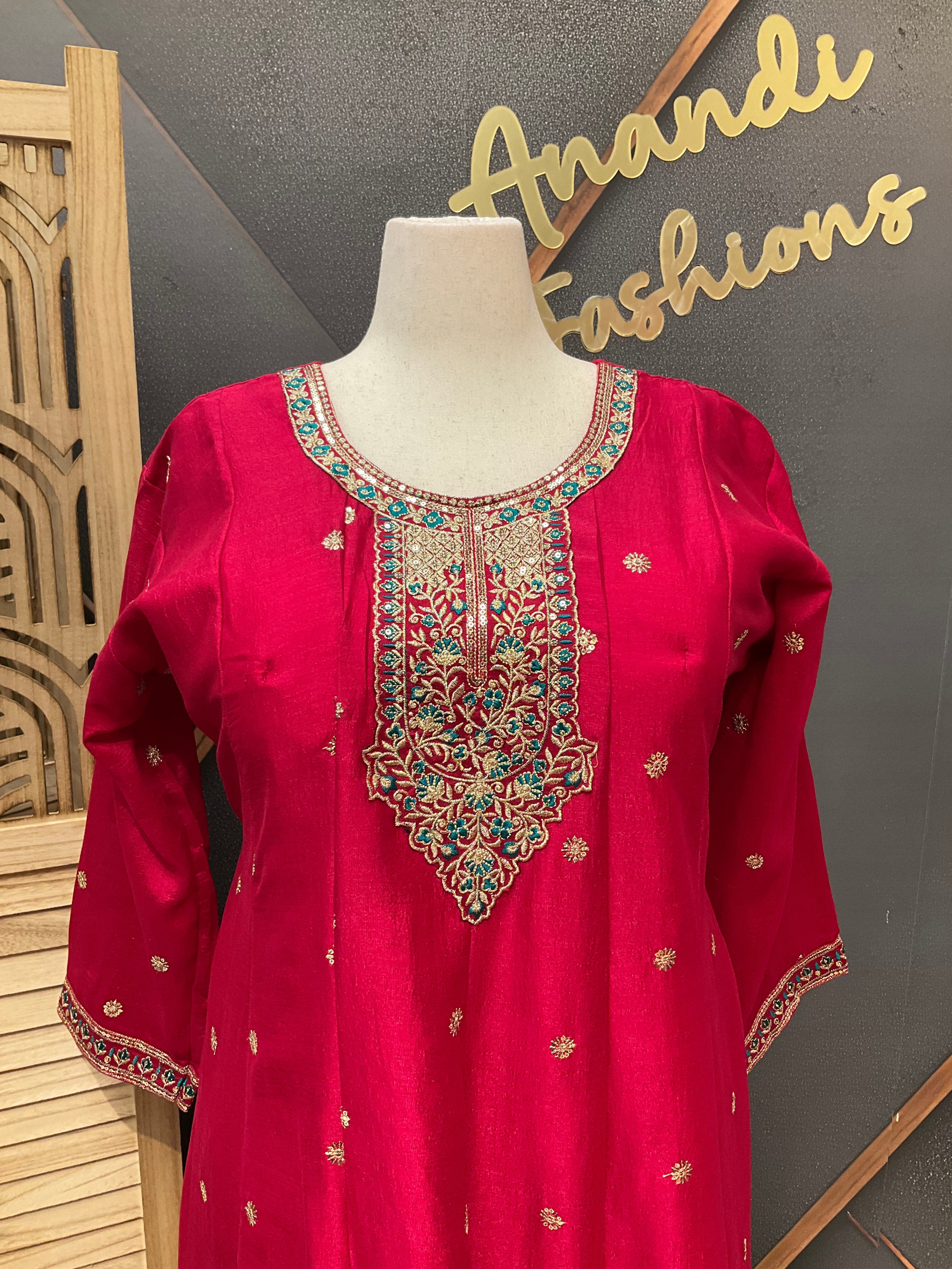 Size 52 - Plus size dresses Anarkali Party Wear Kurti sets