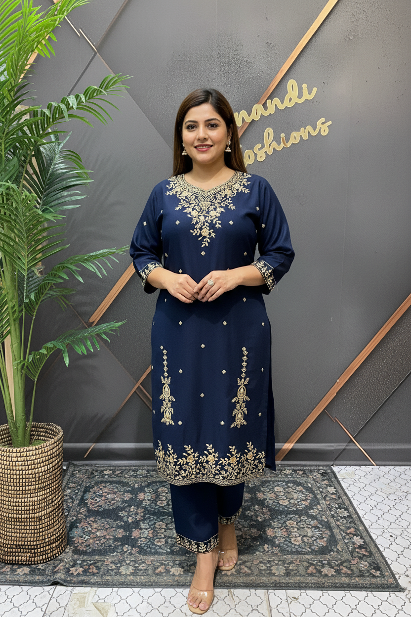 Plus size Party Wear Kurti sets