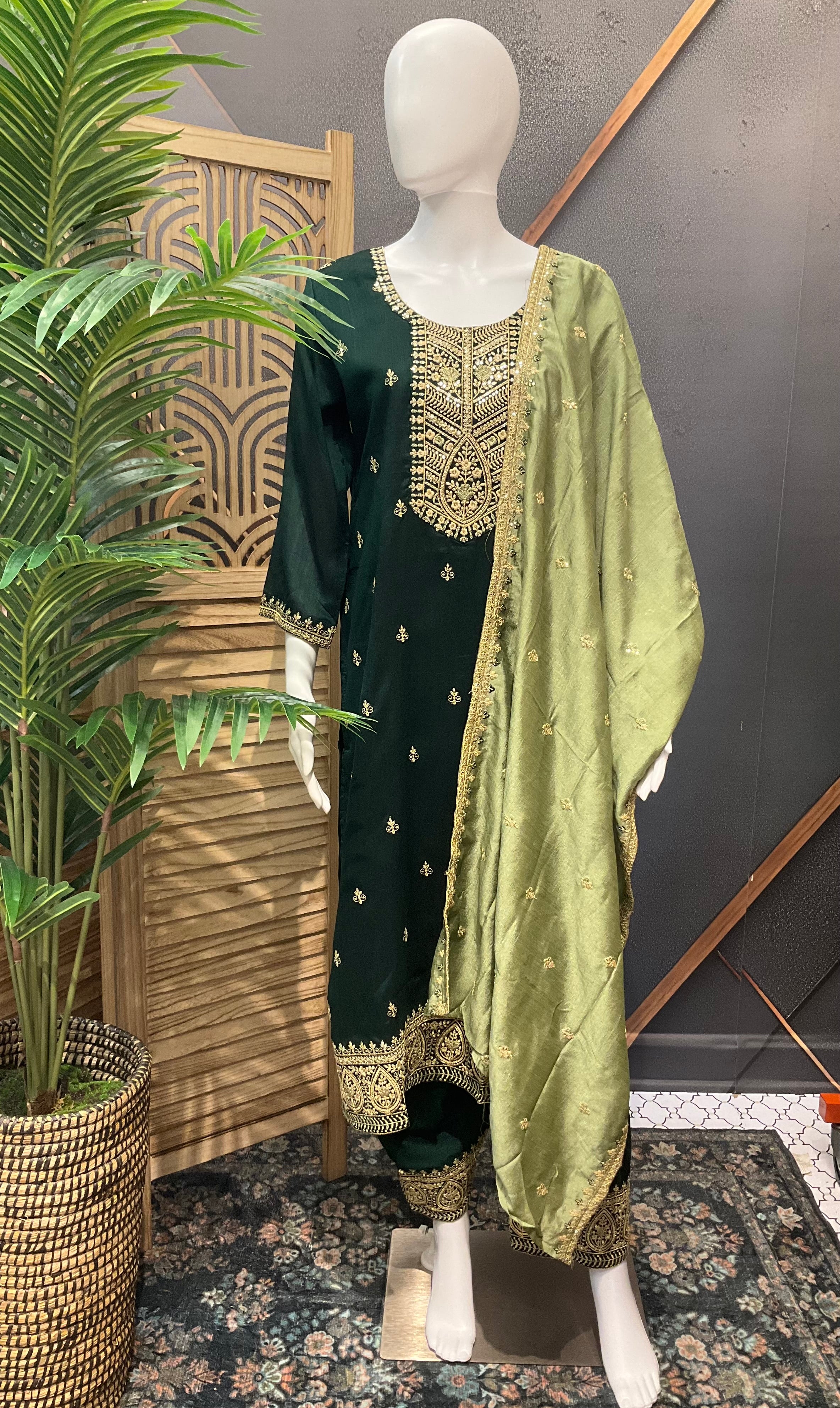 Party Wear Chudidhar/Kurti Set