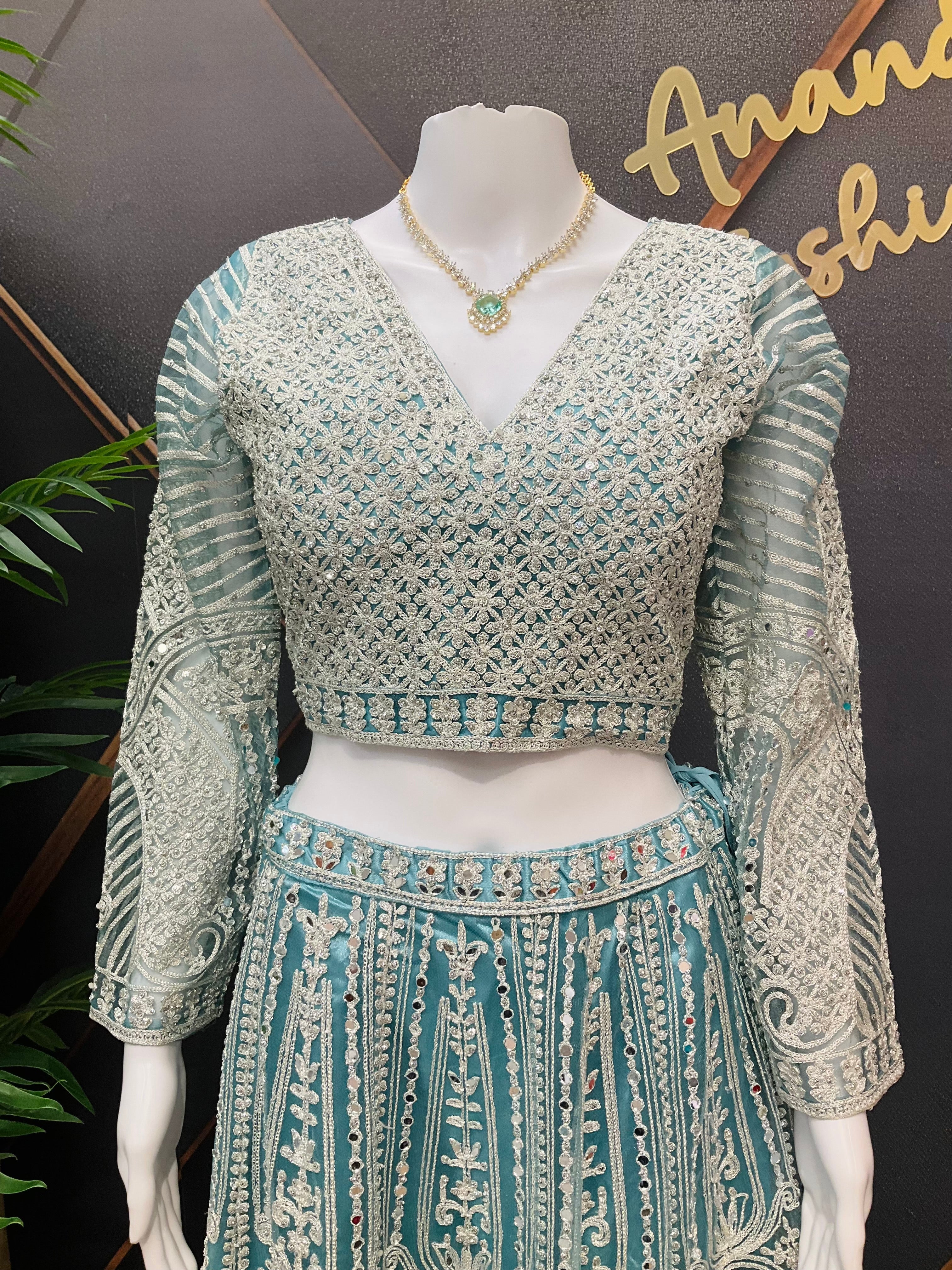 Heavy Work Wedding Guest- Lehenga set