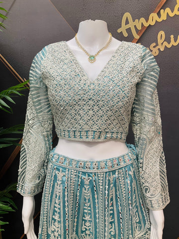 Pastel Heavy Work Lehenga Set - Wedding Guest & Party Wear