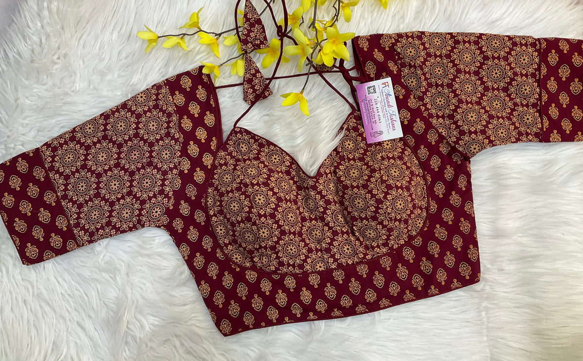 Maroon Blouse -Size 38