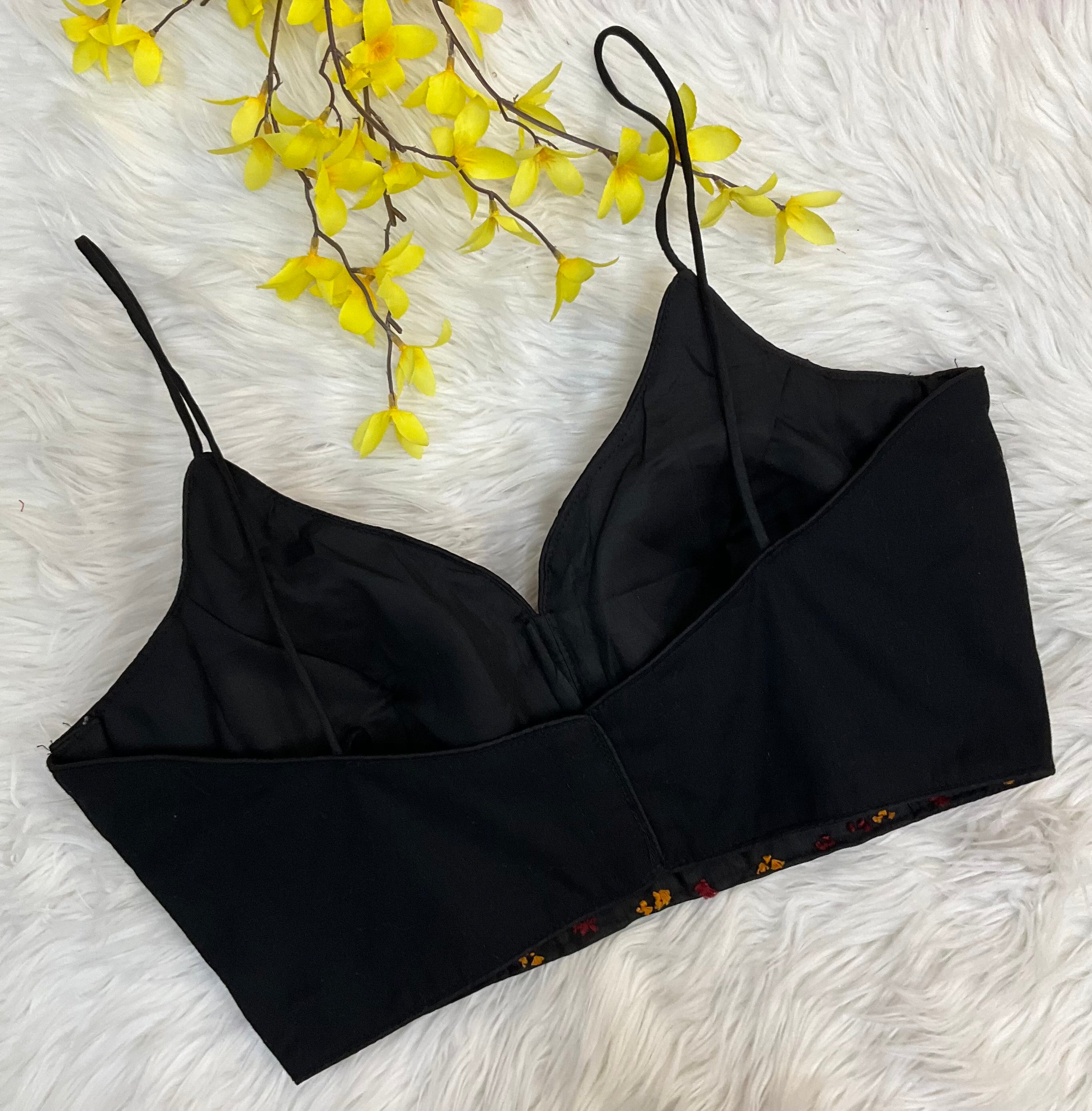 Fancy Thin Strap Kalamkari Blouses in Cotton- Size 38