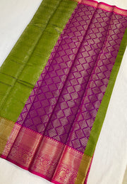 Budget Friendly Green Cotton Saree