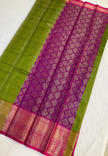 Budget Friendly Green Saree