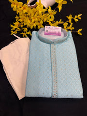 Premium Quality Aqua Blue Mens wear Kurta sets