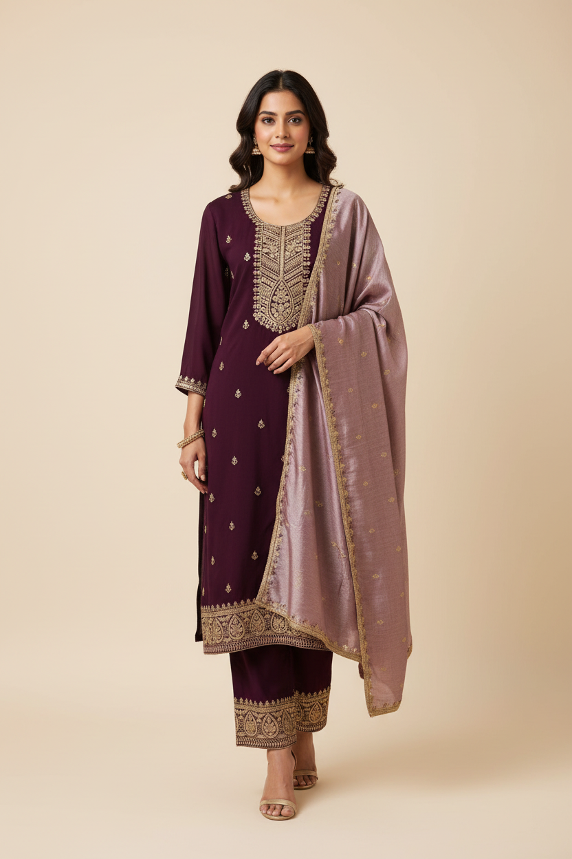 Party Wear Chudidhar/Kurti Set