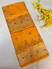 Silk Saree with Meenakari Weaving