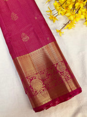 Pink Semi Silk Kanjeevaram Saree