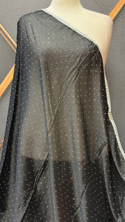 Satin Silk Dupattas with Silver Border