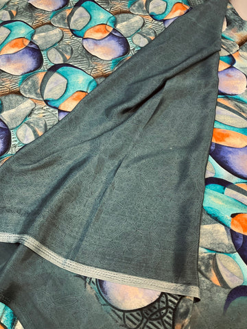 Crape Silk Digital Print Saree