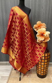 Banarasi Dupatta - Three Vibrant Colors Silk Duppattas