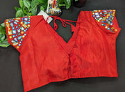 Size 38-Blouses with Multicolor thread work