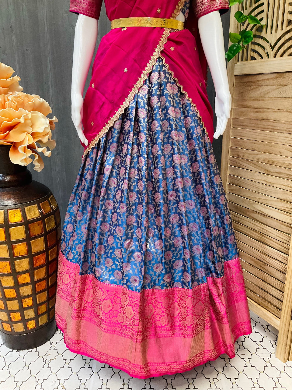 Half saree- Traditional half saree for teens girl/Young women  image 3