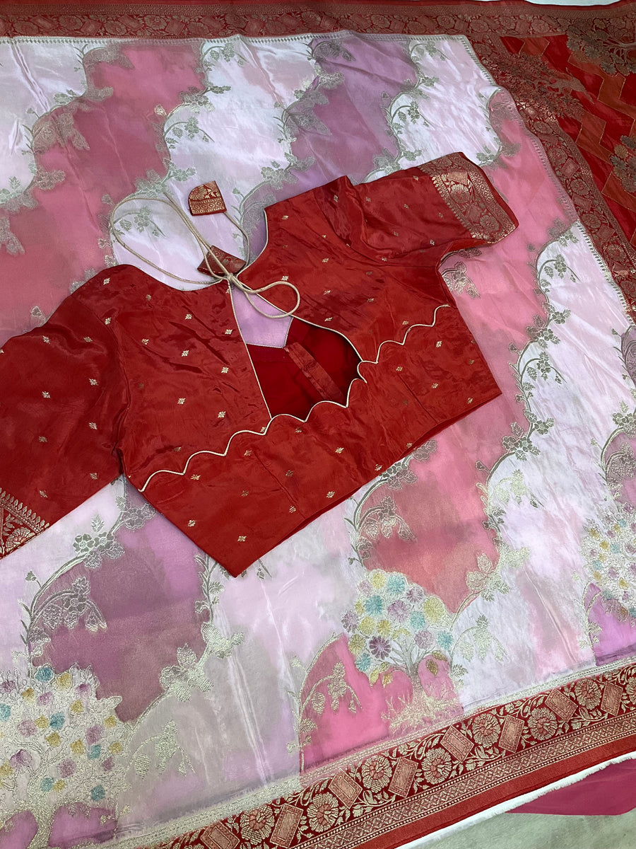 Benarasi Saree with stitched blouse