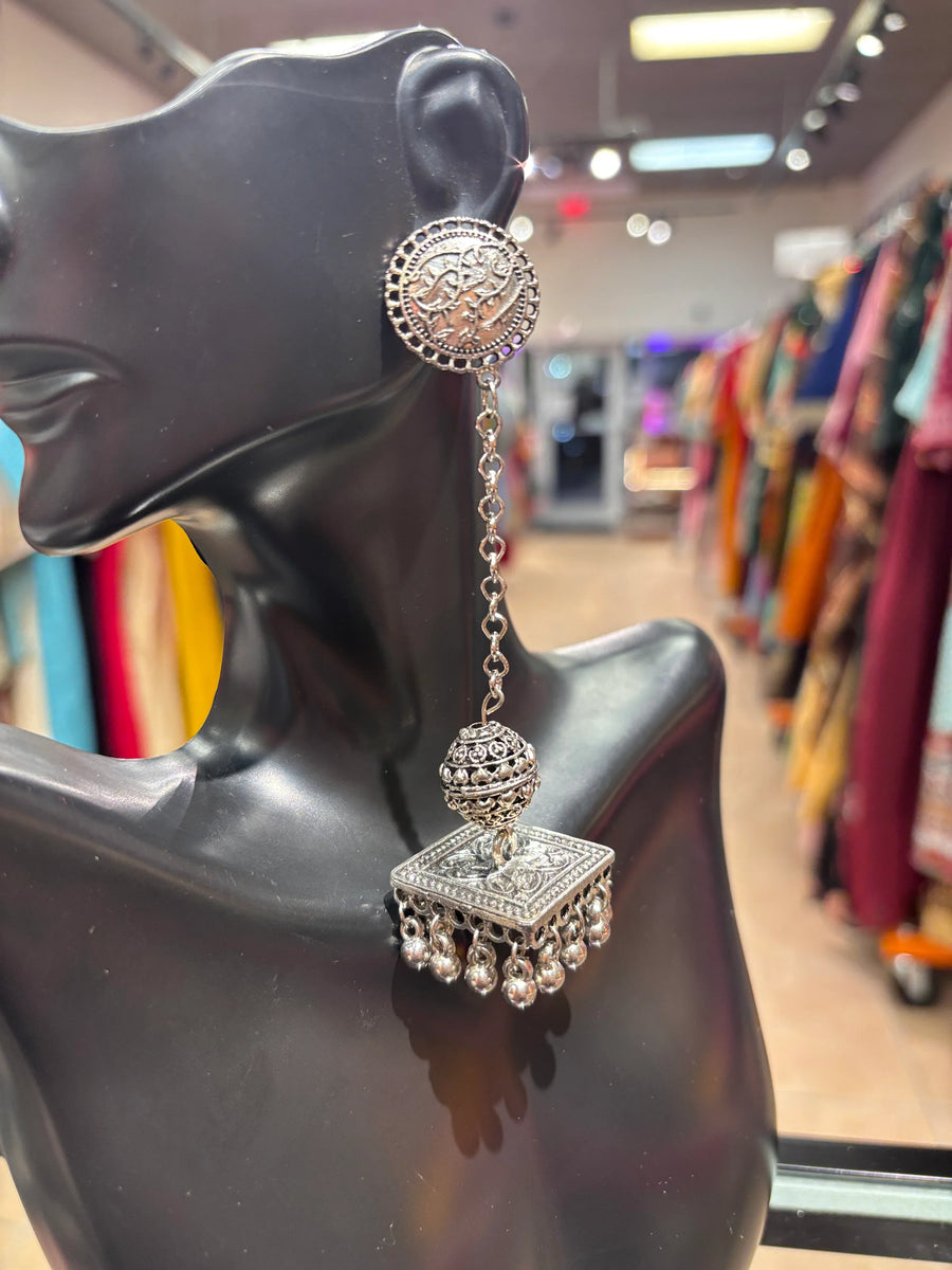 Unique Design - German Silver Earrings