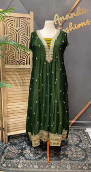 Plus Size Green Long Dress
