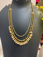 Gold beads mala