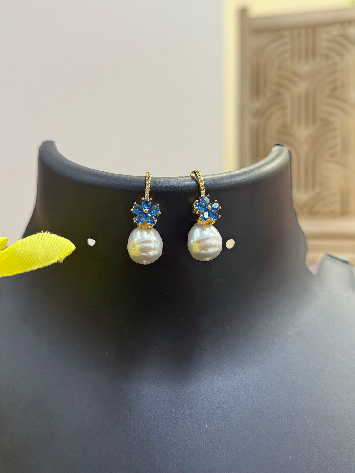 Pearl Hook Style Earrings