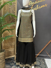 Teenage Girls - Black Sharara set