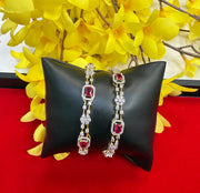 Party Wear CZ Bangles- Pair(set of 2)