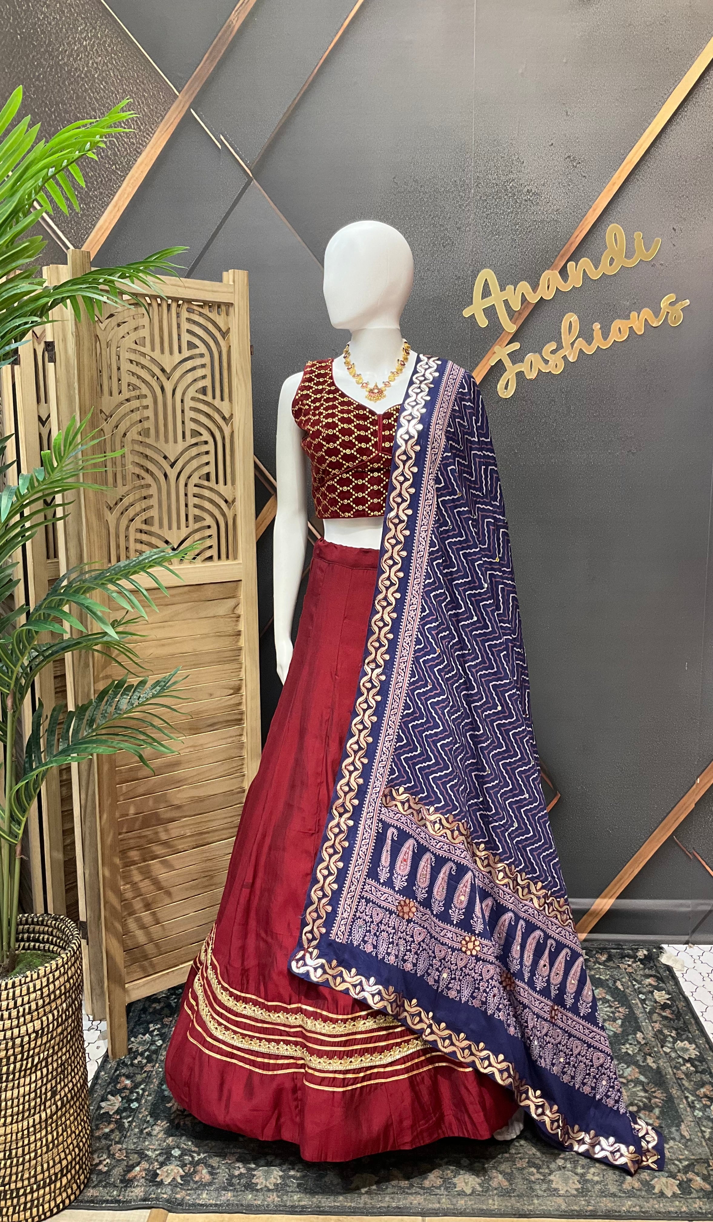Maroon Color Lehenga/Chaniya Choli set