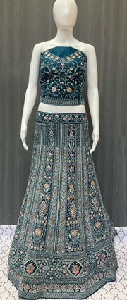Semi Stitched -Bridal Lehenga Set - Elegant and Stunning Bridal Lehenga Set